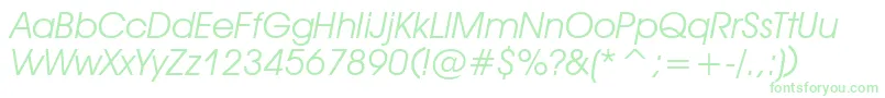 Шрифт DeckerItalic – зелёные шрифты