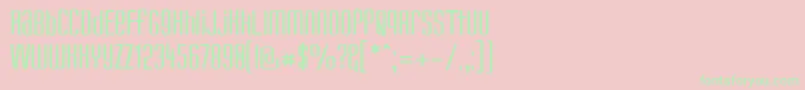 KandideUnicase Font – Green Fonts on Pink Background