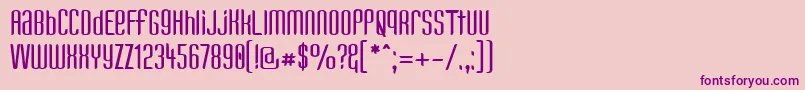 KandideUnicase Font – Purple Fonts on Pink Background