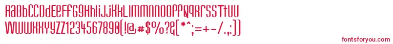 Шрифт KandideUnicase – красные шрифты на белом фоне