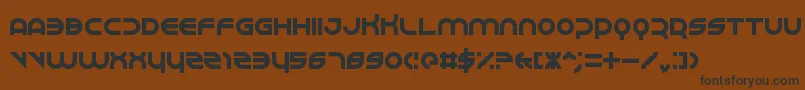 Perspire-Schriftart – Schwarze Schriften auf braunem Hintergrund