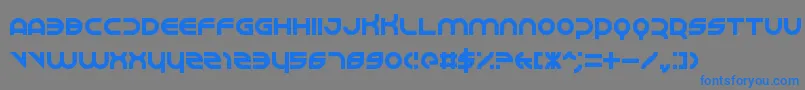 Шрифт Perspire – синие шрифты на сером фоне