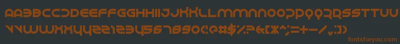 Perspire Font – Brown Fonts on Black Background