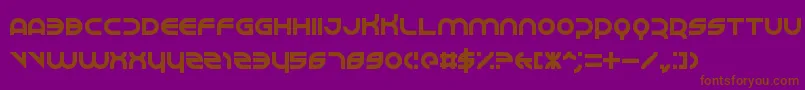 Perspire-fontti – ruskeat fontit violetilla taustalla