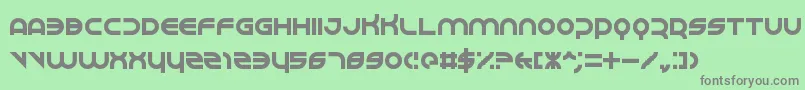 Perspire Font – Gray Fonts on Green Background