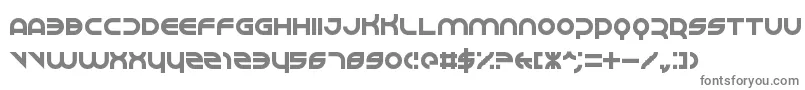 フォントPerspire – 白い背景に灰色の文字