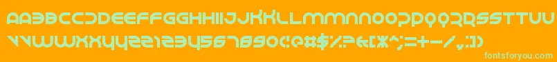 Шрифт Perspire – зелёные шрифты на оранжевом фоне
