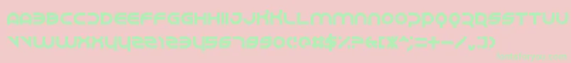 Perspire Font – Green Fonts on Pink Background
