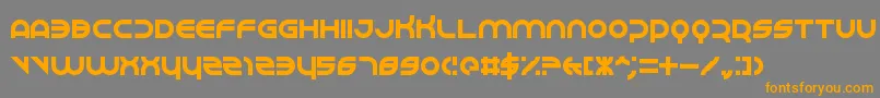 Шрифт Perspire – оранжевые шрифты на сером фоне
