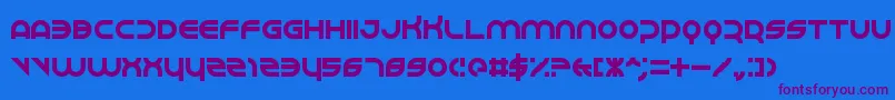 Weitere Informationen zur Perspire-Schriftart Perspire-Schriftart – Violette Schriften auf blauem Hintergrund