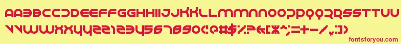Perspire Font – Red Fonts on Yellow Background