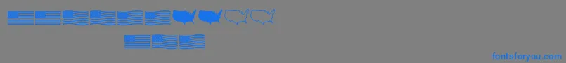 Más sobre la fuente Usflag fuente Usflag – Fuentes Azules Sobre Fondo Gris