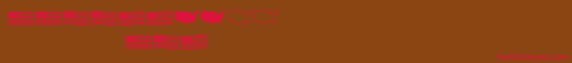 Usflag Font – Red Fonts on Brown Background