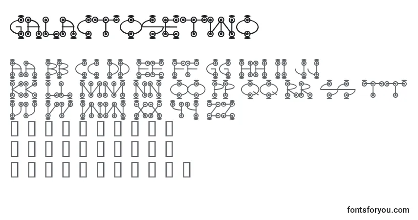 Fuente Galactosetwo - alfabeto, números, caracteres especiales