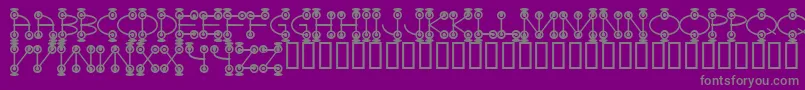 Galactosetwo Font – Gray Fonts on Purple Background