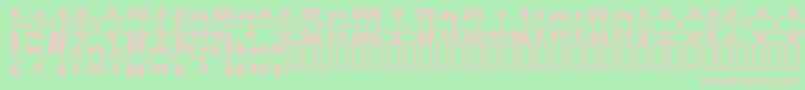 Galactosetwo Font – Pink Fonts on Green Background