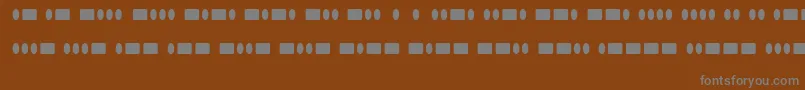 RadiosInMotionHard Font – Gray Fonts on Brown Background