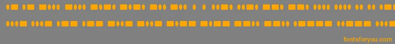 RadiosInMotionHard Font – Orange Fonts on Gray Background