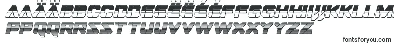 Dominojackchromeital-Schriftart – mazedonische Schriften
