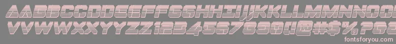 Dominojackchromeital Font – Pink Fonts on Gray Background