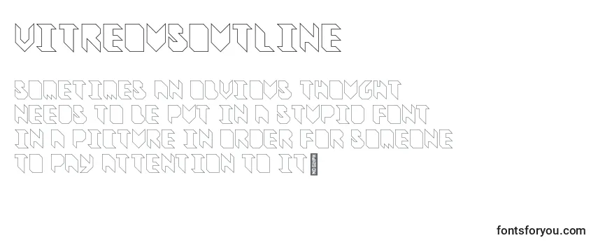 VitreousOutline Font
