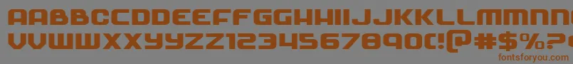 Soldierexpand Font – Brown Fonts on Gray Background