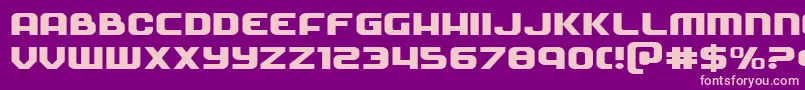Soldierexpand Font – Pink Fonts on Purple Background