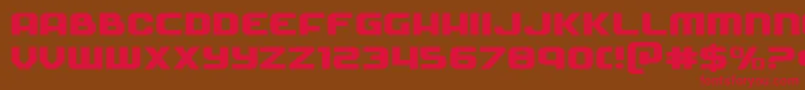 Soldierexpand Font – Red Fonts on Brown Background