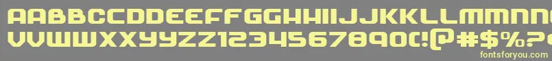 Soldierexpand Font – Yellow Fonts on Gray Background