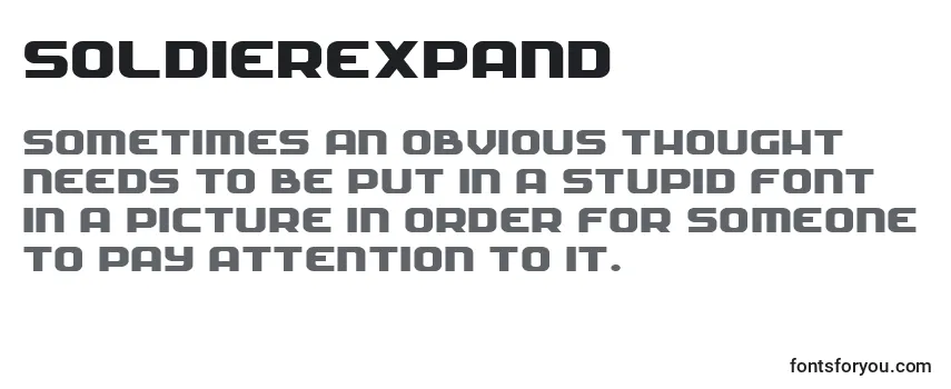 Review of the Soldierexpand Font