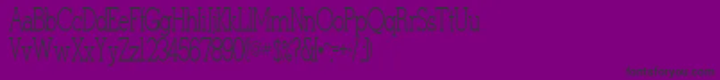 StymieLightRegular Font – Black Fonts on Purple Background