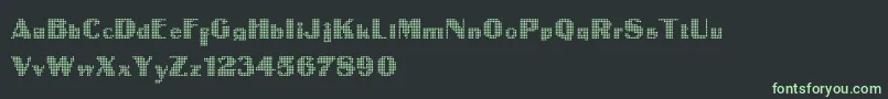 IntellectaDigital Font – Green Fonts on Black Background