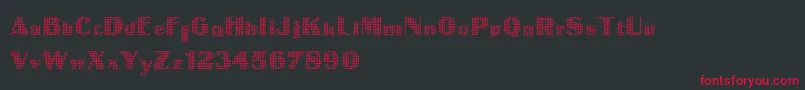 IntellectaDigital Font – Red Fonts on Black Background