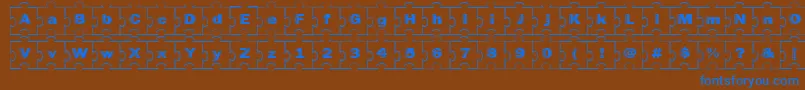Más sobre la fuente Failedfont2jigsaw fuente Failedfont2jigsaw – Fuentes Azules Sobre Fondo Marrón
