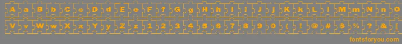 More about Failedfont2jigsaw Font Failedfont2jigsaw Font – Orange Fonts on Gray Background