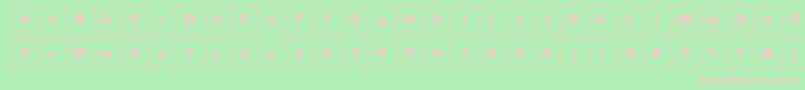 Failedfont2jigsaw Font – Pink Fonts on Green Background