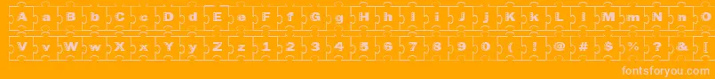 Más sobre la fuente Failedfont2jigsaw fuente Failedfont2jigsaw – Fuentes Rosadas Sobre Fondo Naranja
