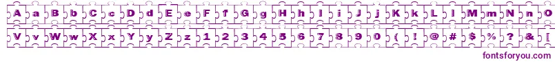 Failedfont2jigsaw-fontti – violetit fontit