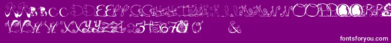 Teenageromancenovel Font – White Fonts on Purple Background