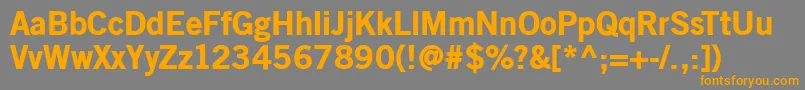 Oldsansblack Font – Orange Fonts on Gray Background