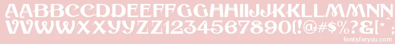 Coaltrain Font – White Fonts on Pink Background