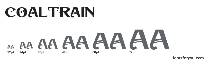 Coaltrain Font Sizes
