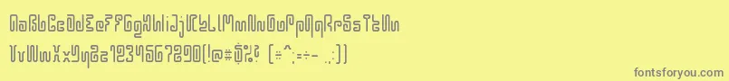 Шрифт Hieros0926 – серые шрифты на жёлтом фоне