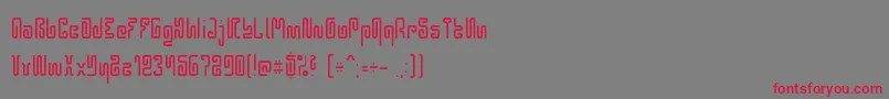 Hieros0926 Font – Red Fonts on Gray Background