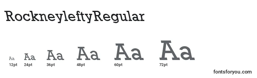 RockneyleftyRegular Font Sizes