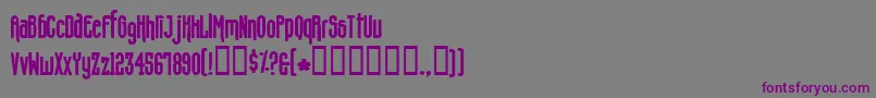 ConcreteShoes Font – Purple Fonts on Gray Background