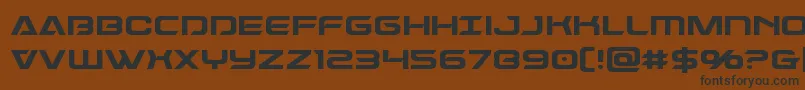 Dameron Font – Black Fonts on Brown Background