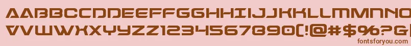 Dameron Font – Brown Fonts on Pink Background
