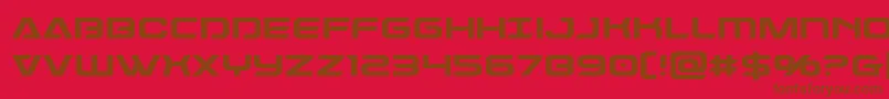 Dameron Font – Brown Fonts on Red Background