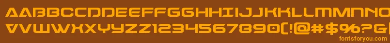 Dameron Font – Orange Fonts on Brown Background